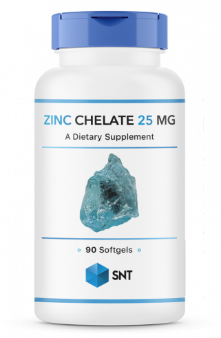 SNT Zinc Chelate 25 mg, Цинк Хелат 25 мг, 90 капсул