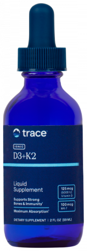Trace Minerals Ionic D3+K2 296 порции, 59 мл